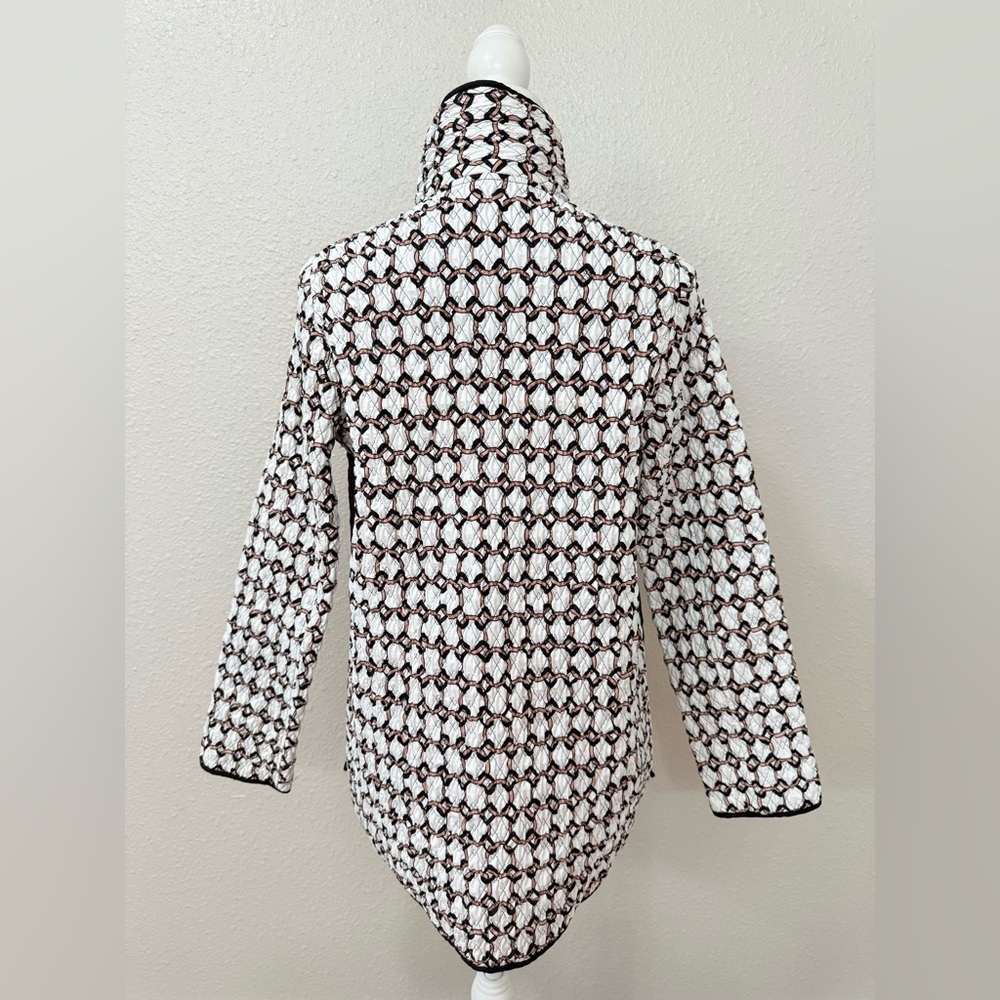 LANDI Fancy Reversible Trapuntino Quilted Women's Jacket Made in Italy Size S - Picture 6 of 11